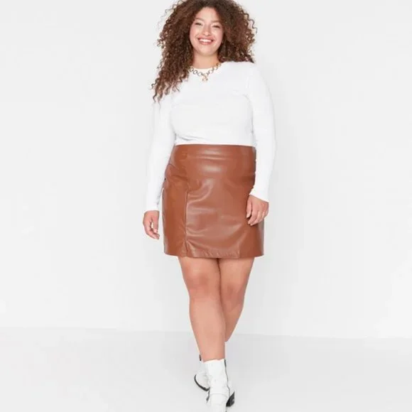 Leather skirt ralph lauren deals